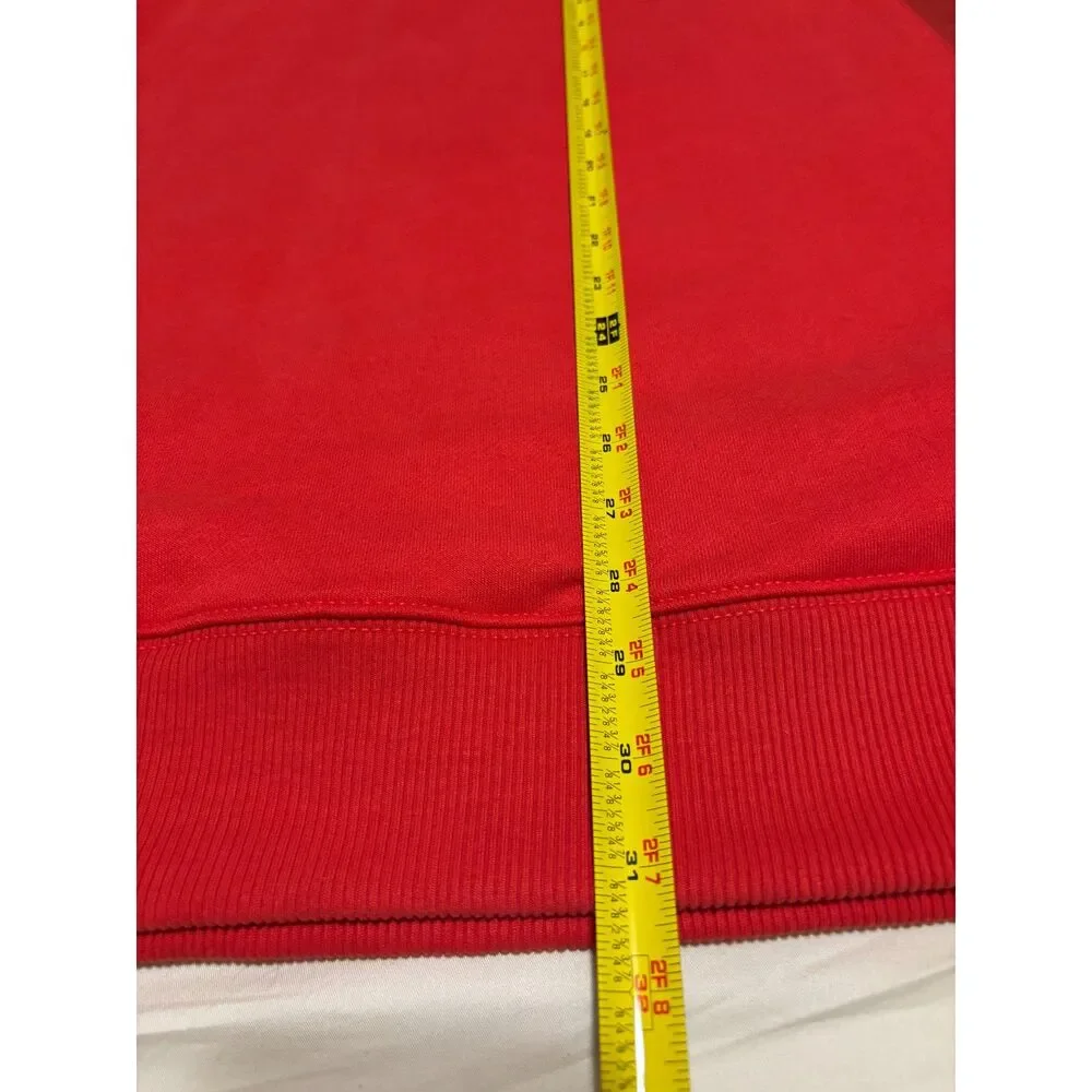 AE American Eagle Oversized Red Mock Neck Sweater Women's XL Cozy Casual Soft - Picture 6 of 7